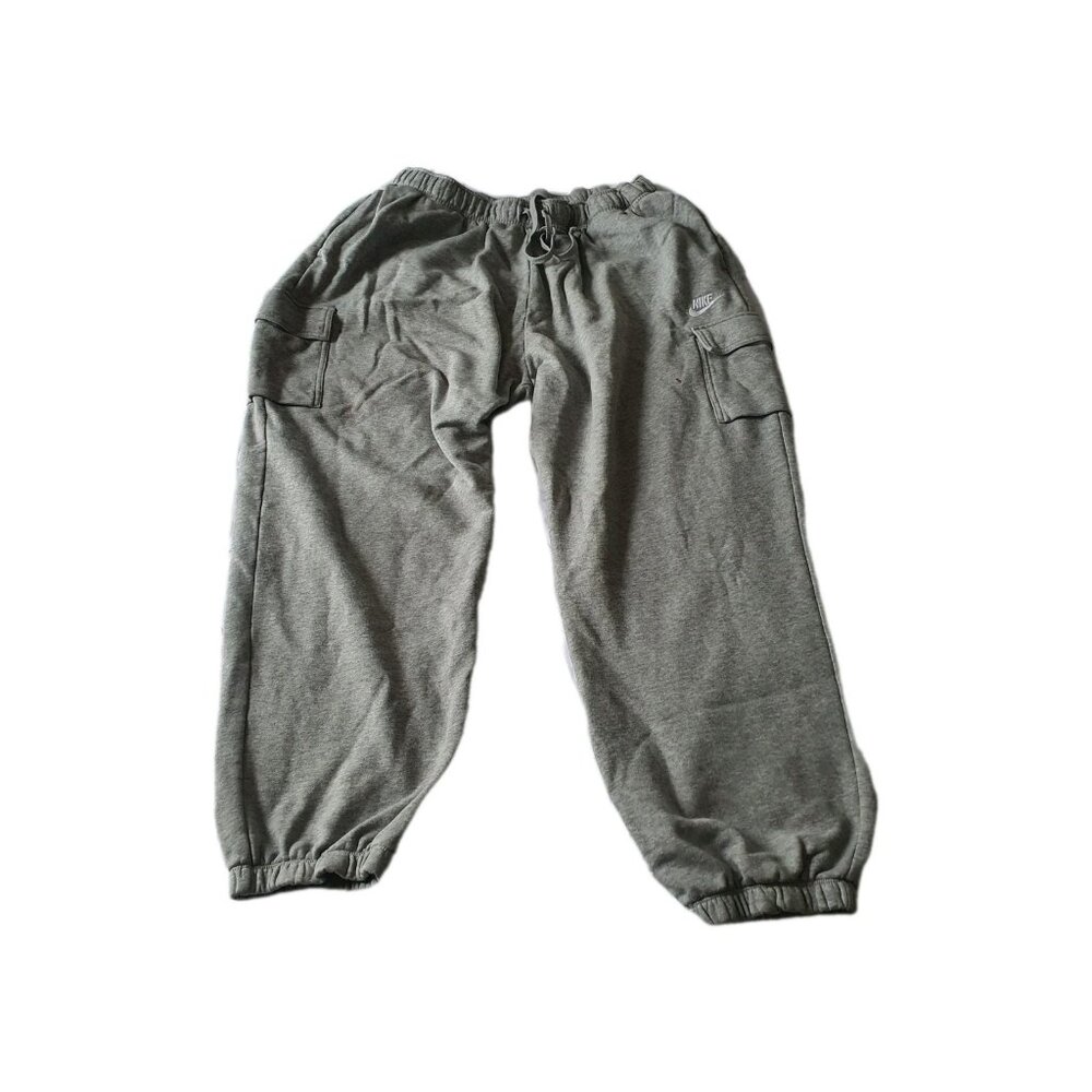 Nike Grey Fleece Joggers Cargo Sweatpants Sz XL‎ Activewear Pants Sweats Bottoms